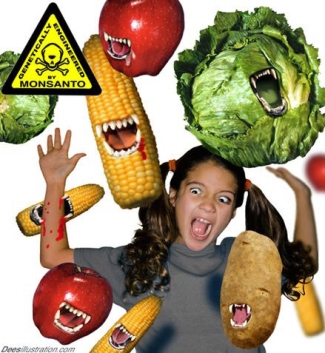 Alimentos Genéticamente Modificados fabricados para ti por Monsanto